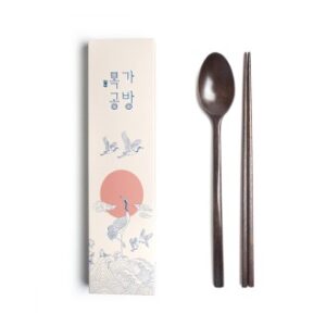 목가공방 국내 옻칠 흑당 소담 수저 1인 선물세트 목가공방 국내 옻칠 흑당 소담 수저 1인 선물세트