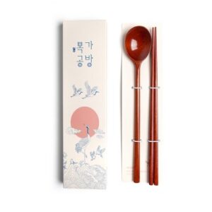 목가공방 국내 옻칠 자연 달수저 1인 선물세트