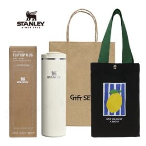 스탠리 텀블러 트랜짓 플립탑머그473ml 크림글로스(파우치+쇼핑백) 스탠리 텀블러 트랜짓 플립탑머그473ml 크림글로스(파우치+쇼핑백)