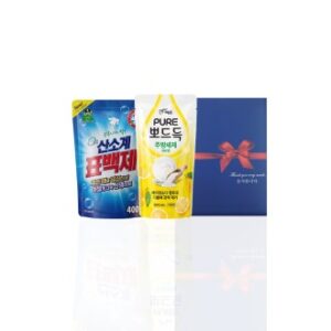 알뜰하게담은 세제세트10호(오투산소계표백제리필1P+퓨어뽀드득리필1P)