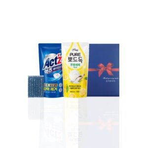 알뜰하게 담은 세제세트12호(피죤액츠퍼펙트리필1P+퓨어뽀드득리필1P+수세미1P)
