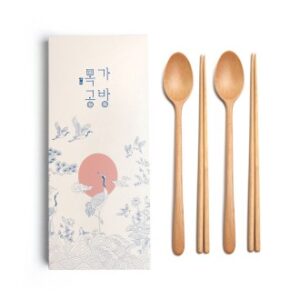 목가공방 천연 오일 순수 아름 수저 2인 선물세트 목가공방 천연 오일 순수 아름 수저 2인 선물세트