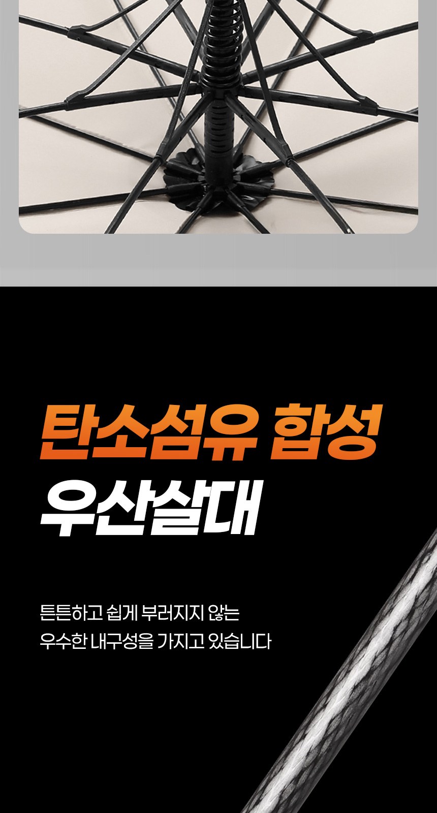 듀홈 썬더캡 골프 자동 장우산 이로나 상세 이미지