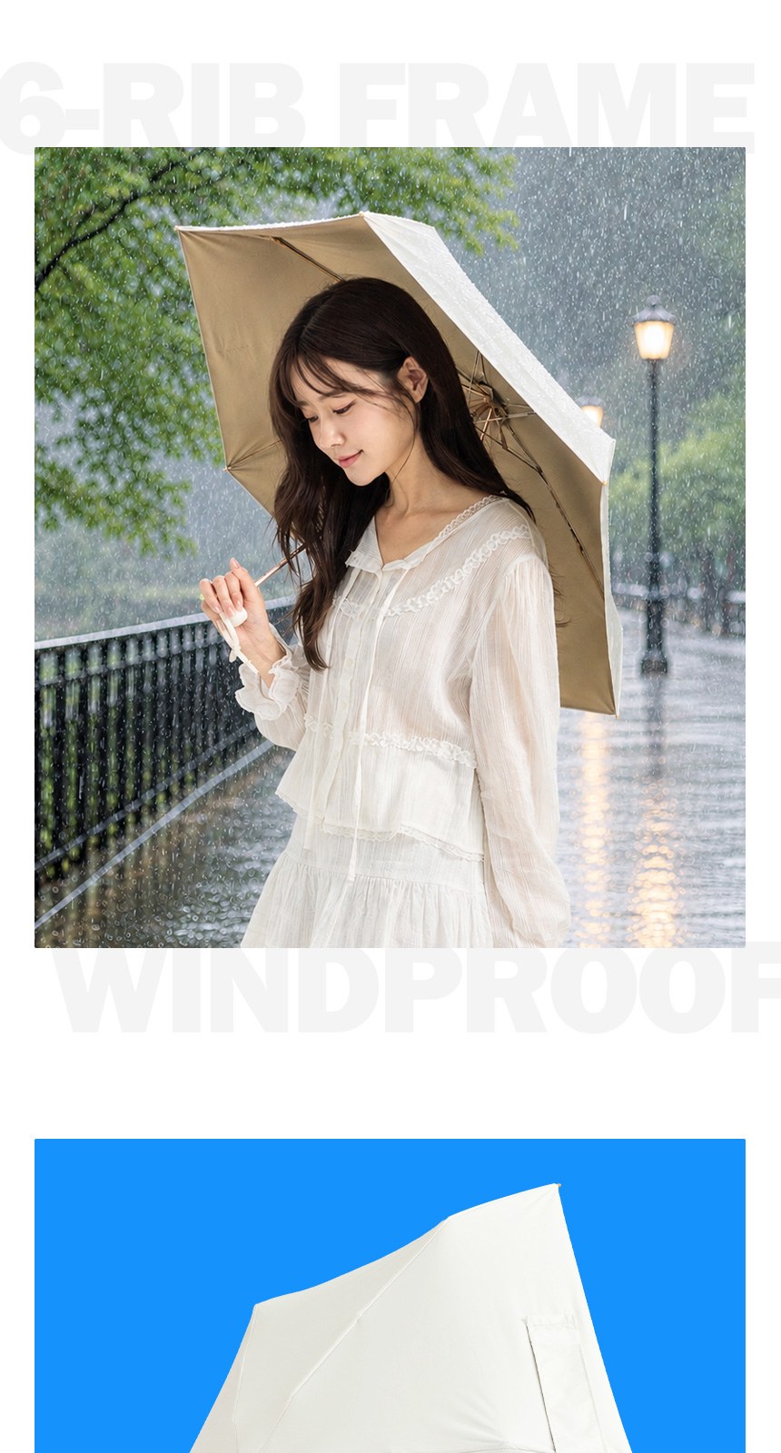 듀홈 밀키 포켓 초경량 우양산 미니 컬러암막 5단 양우산 선물세트 답례품+무한타올 엠버서더 이로나 상세 이미지