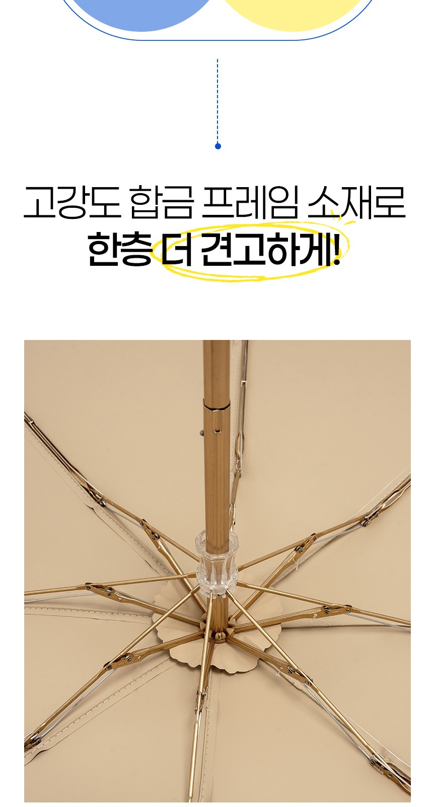 듀홈 컬러룸 초경량 우양산 미니 컬러암막 5단 양우산 선물세트 답례품+무한타올 엠버서더 이로나 상세 이미지