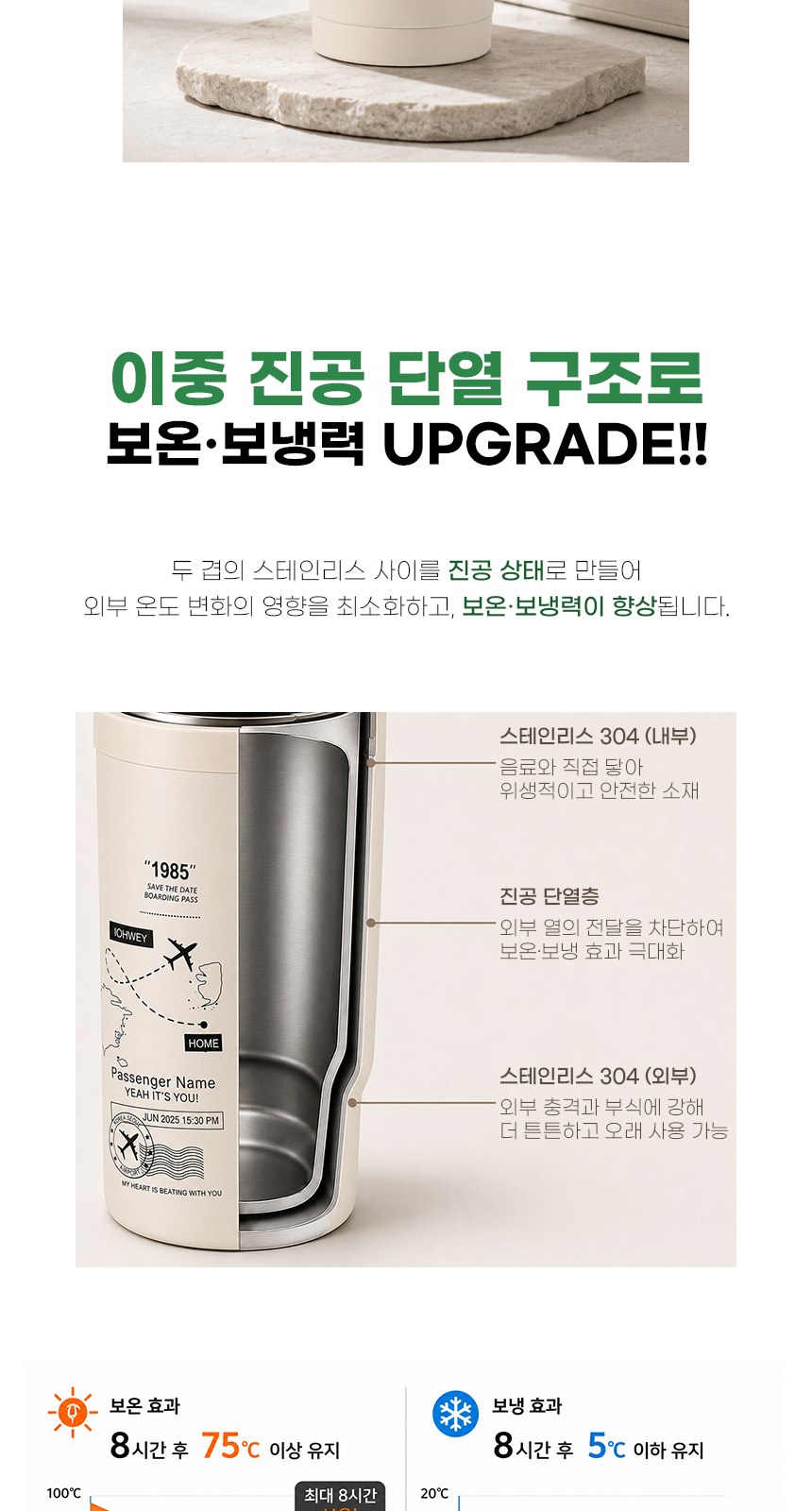 인네이쳐 캐리 텀블러 500ml 스텐텀블러 빨대텀블러 손잡이텀블러 / 인쇄제작가능 상세 이미지